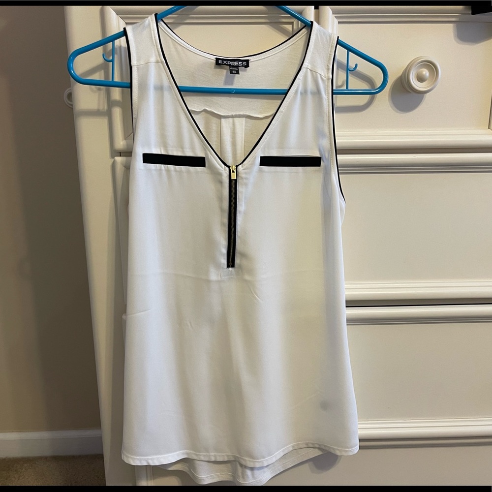Express business wear zip up top